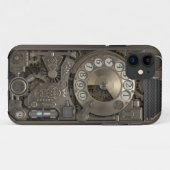 Steampunk Rotary Metalダイヤル電話。 Case-Mate iPhoneケース (裏面(横))