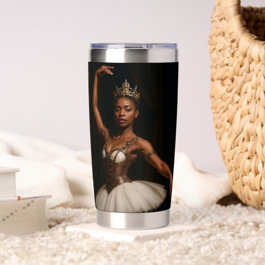 Steampunk Royal Ballerina Elegant Fantasy 保温保冷タンブラー (リビング (回転後))