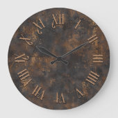 Steampunk Rustic Metal Wall Clock ラージ壁時計 (正面)