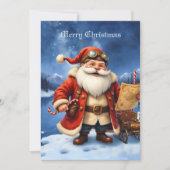 Steampunk Santa Claus – Vintage Christmas Adventur シーズンカード (正面)