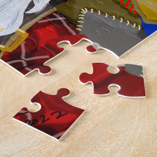Steampunk Santa Puzzle ジグソーパズル (側面)