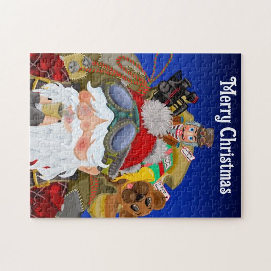 Steampunk Santa Puzzle ジグソーパズル (横)