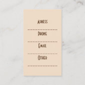 Steampunk Seahorse Vintage Surreal Art  名刺 (裏面)