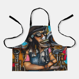 Steampunk Singer in Dreamland エプロン