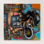 Steampunk Singer in Dreamland ジグソーパズル (横)