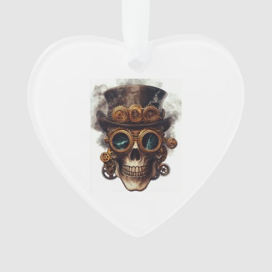 Steampunk Skull Engine オーナメント (正面)