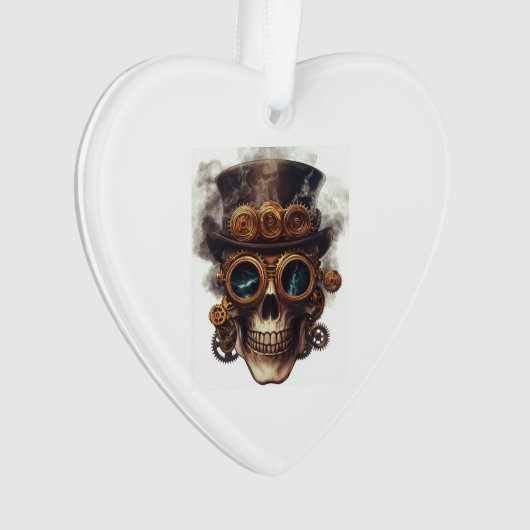 Steampunk Skull Engine オーナメント (正面)