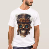 Steampunk Skull Engine Tシャツ (正面)