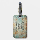 Steampunk Sloth Custom Luggage Tag ラゲッジタグ (裏面縦)