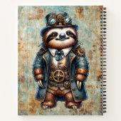 Steampunk Sloth Spiral Notebook ノートブック (裏面)