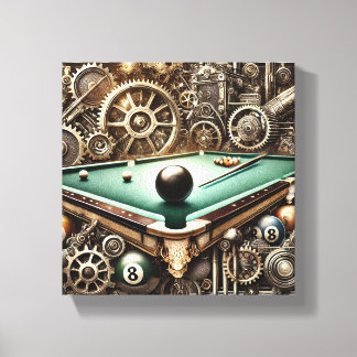 Steampunk Snooker Canvas Photo キャンバスプリント