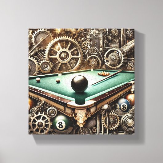 Steampunk Snooker Canvas Photo キャンバスプリント (正面)