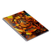 Steampunk Solar Mechanism Abstract ノートブック (右側)