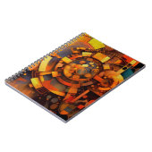 Steampunk Solar Mechanism Abstract ノートブック (左側)