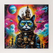 Steampunk Space Cat II ジグソーパズル (縦)