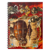 Steampunk Spaceship ノートブック (正面)