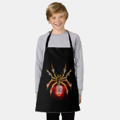 Steampunk spider on black エプロン (着用した状態)