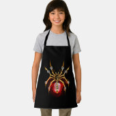 Steampunk spider on black エプロン (インサイチュ)