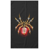 Steampunk spider on black テーブルクロス (正面)