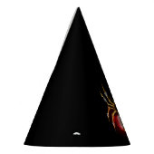 Steampunk spider on black パーティーハット (左)