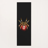 Steampunk spider on black ヨガマット (裏面)