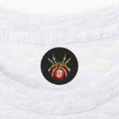 Steampunk spider on black ラベル (貼付)