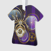 Steampunk Spider on Purple オーナメント (正面)