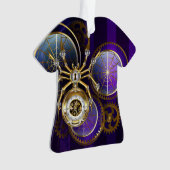 Steampunk Spider on Purple オーナメント (正面)