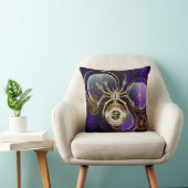 Steampunk Spider on Purple クッション (椅子)