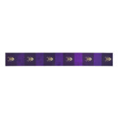 Steampunk Spider on Purple グログランリボン (正面)