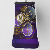 Steampunk Spider on Purple ゴルフヘッドカバー (回転90)