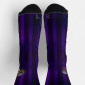 Steampunk Spider on Purple ソックス (上部)