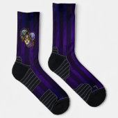 Steampunk Spider on Purple ソックス (右)