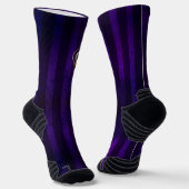 Steampunk Spider on Purple ソックス (傾斜あり)