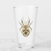 Steampunk Spider on Purple タンブラーグラス (裏面)