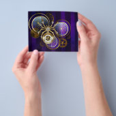 Steampunk Spider on Purple チラシ (手)