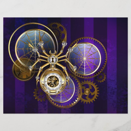 Steampunk Spider on Purple チラシ (正面)