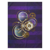 Steampunk Spider on Purple テーブルクロス (正面)