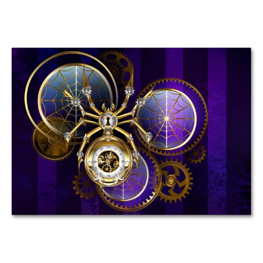 Steampunk Spider on Purple テーブルナンバー (正面)