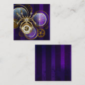 Steampunk Spider on Purple ノートカード (正面/裏面)