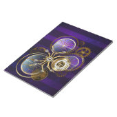 Steampunk Spider on Purple ノートパッド (アングル)
