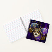 Steampunk Spider on Purple ノートブック (内部)