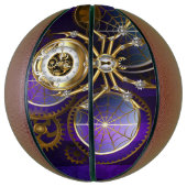 Steampunk Spider on Purple バスケットボール (縦)