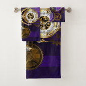 Steampunk Spider on Purple バスタオルセット (インサイチュ)