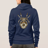Steampunk Spider on Purple パーカ (裏面)