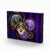 Steampunk Spider on Purple フォトブロック (右)