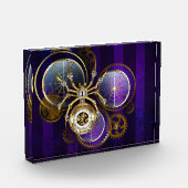 Steampunk Spider on Purple フォトブロック (左)