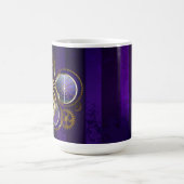 Steampunk Spider on Purple モーフィングマグカップ (中央)