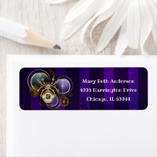 Steampunk Spider on Purple ラベル (インサイチュ)
