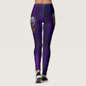 Steampunk Spider on Purple レギンス (裏面)